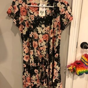 billabong wrap dress
